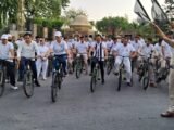 संडेज ऑन साइकिल: स्वस्थ शरीर और पर्यावरण के संदेश के साथ उदयपुर पुलिस ने निकाली भव्य साइकिल रैली